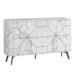 Hanah Home Dune - Carrara Consola Blanca